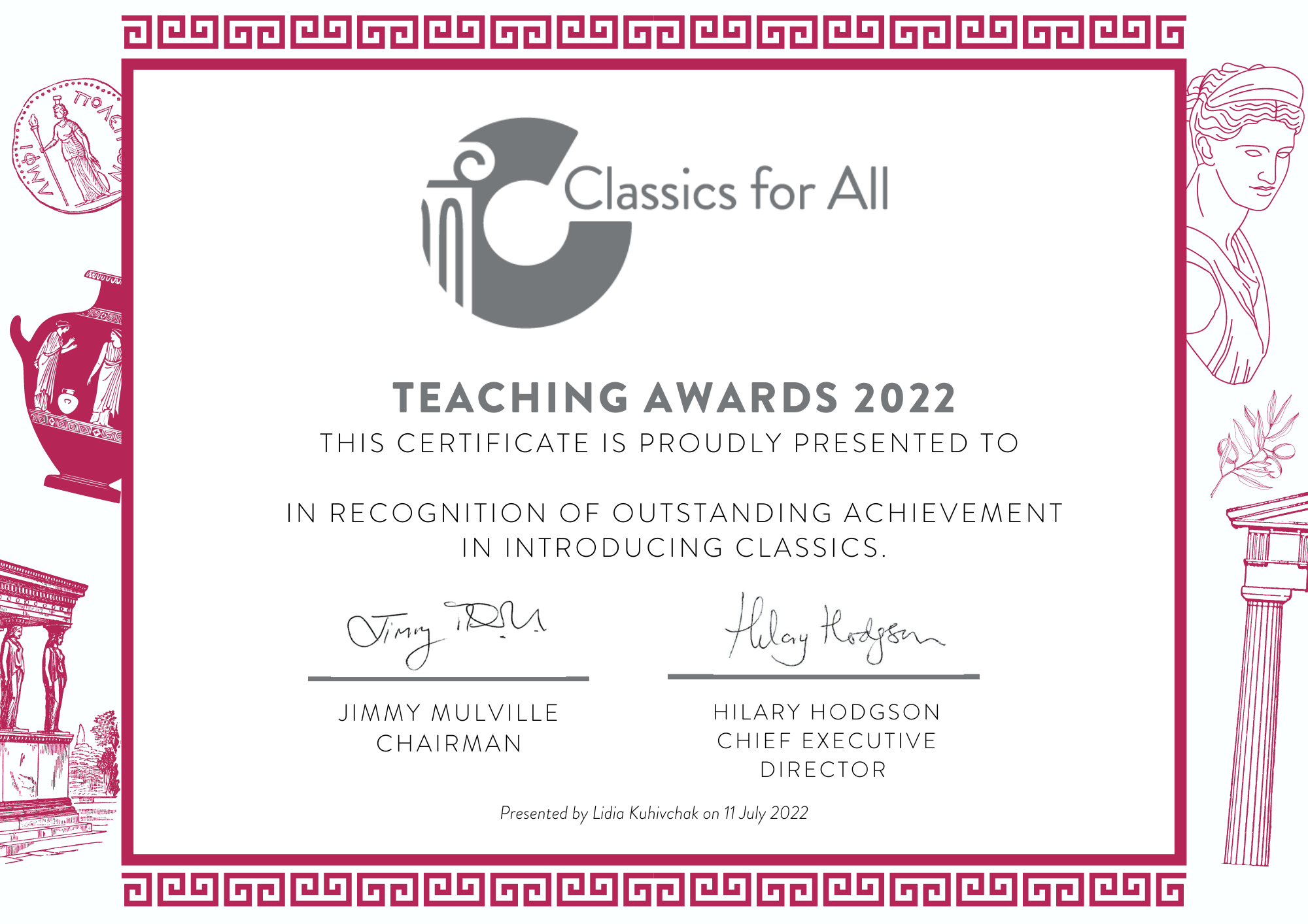 Teaching Awards 2022